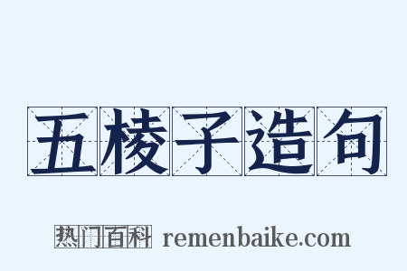 五棱子造句是什么意思的图片